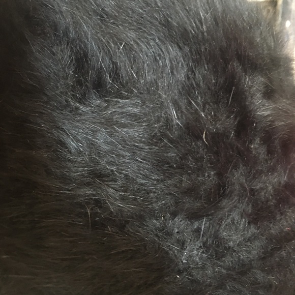 Vintage Black Angora Fur Bucket Hat - Picture 6 of 6